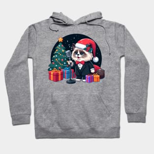 Singing Ragdoll Cat Christmas Hoodie